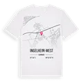Ingelheim-West karta t-shirt