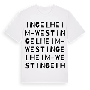 Ingelheim-West ordlek t-shirt – ekologisk bomull t-shirt från Pinshirt