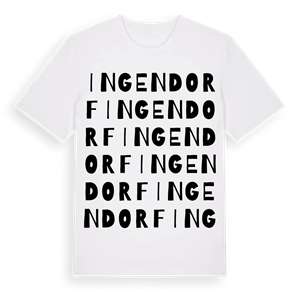 Ingendorf ordlek t-shirt – ekologisk bomull t-shirt från Pinshirt