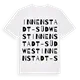 Innenstadt-Südwest ordlek t-shirt