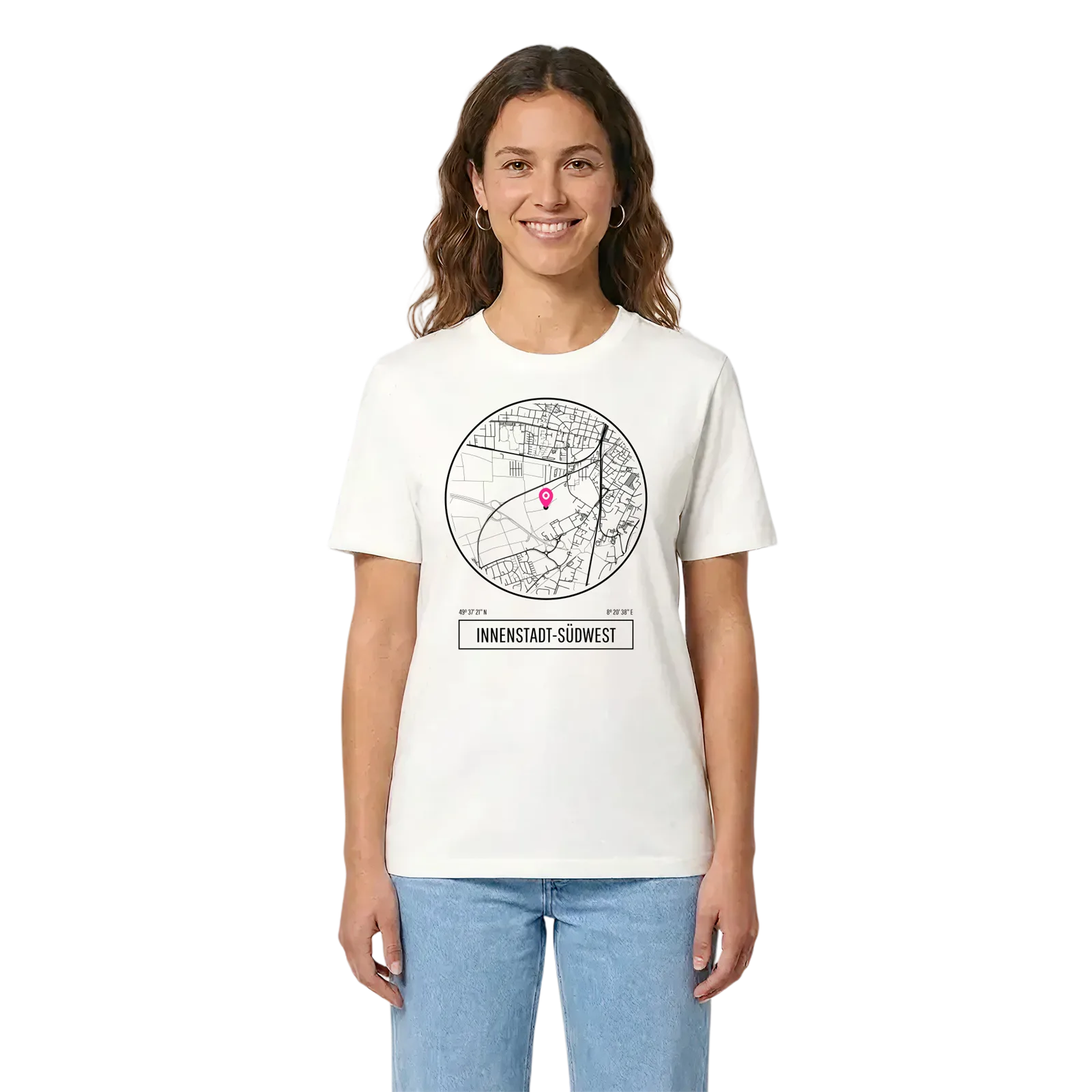 Innenstadt-Südwest t-shirt – White, i miljö