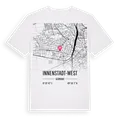 Innenstadt-West karta t-shirt