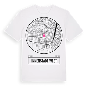 Innenstadt-West t-shirt – ekologisk bomull t-shirt från Pinshirt
