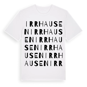 Irrhausen ordlek t-shirt – ekologisk bomull t-shirt från Pinshirt