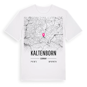 Kaltenborn karta t-shirt – ekologisk bomull t-shirt från Pinshirt