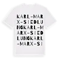 Karl-Marx-Siedlung ordlek t-shirt