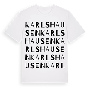 Karlshausen ordlek t-shirt – ekologisk bomull t-shirt från Pinshirt