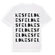Kesfeld ordlek t-shirt