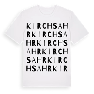 Kirchsahr ordlek t-shirt – ekologisk bomull t-shirt från Pinshirt