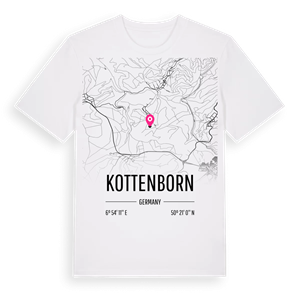 Kottenborn karta t-shirt – ekologisk bomull t-shirt från Pinshirt