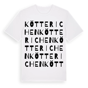 Kötterichen ordlek t-shirt – ekologisk bomull t-shirt från Pinshirt
