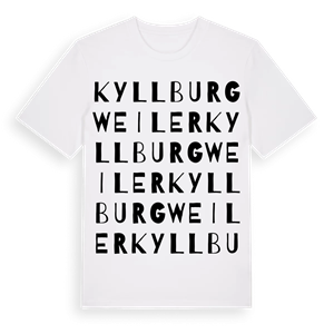 Kyllburgweiler ordlek t-shirt – ekologisk bomull t-shirt från Pinshirt