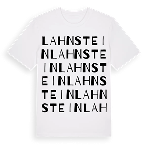 Lahnstein ordlek t-shirt – ekologisk bomull t-shirt från Pinshirt