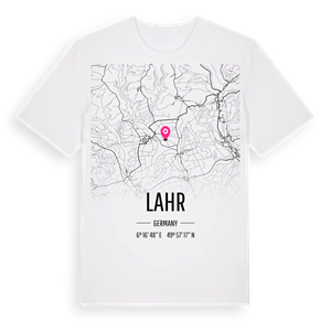 Lahr karta t-shirt – ekologisk bomull t-shirt från Pinshirt