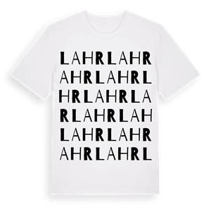 Lahr ordlek t-shirt – ekologisk bomull t-shirt från Pinshirt