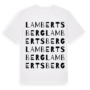 Lambertsberg ordlek t-shirt – ekologisk bomull t-shirt från Pinshirt