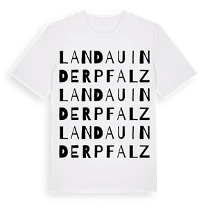 Landau in der Pfalz ordlek t-shirt – ekologisk bomull t-shirt från Pinshirt