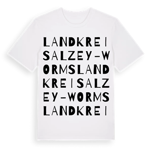 Landkreis Alzey-Worms ordlek t-shirt – ekologisk bomull t-shirt från Pinshirt
