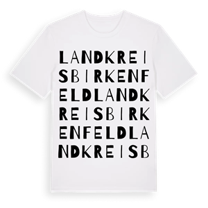 Landkreis Birkenfeld ordlek t-shirt – ekologisk bomull t-shirt från Pinshirt