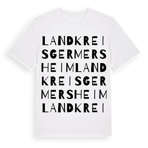 Landkreis Germersheim ordlek t-shirt – ekologisk bomull t-shirt från Pinshirt