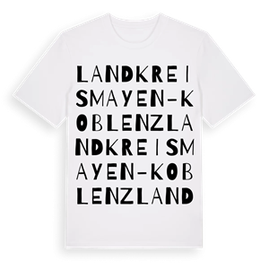 Landkreis Mayen-Koblenz ordlek t-shirt – ekologisk bomull t-shirt från Pinshirt