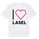 Jag älskar Lasel t-shirt stort tryck