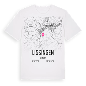 Lissingen karta t-shirt – ekologisk bomull t-shirt från Pinshirt