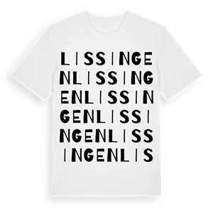 Lissingen ordlek t-shirt – ekologisk bomull t-shirt från Pinshirt