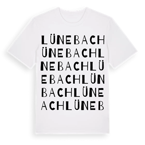 Lünebach ordlek t-shirt – ekologisk bomull t-shirt från Pinshirt