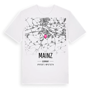Mainz karta t-shirt – ekologisk bomull t-shirt från Pinshirt