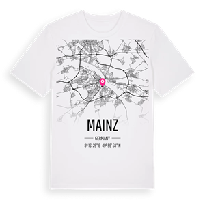 Mainz karta t-shirt – ekologisk bomull t-shirt från Pinshirt
