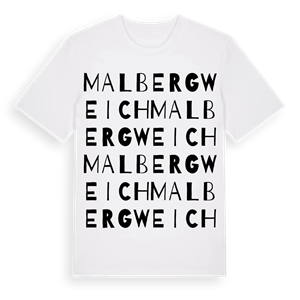 Malbergweich ordlek t-shirt – ekologisk bomull t-shirt från Pinshirt