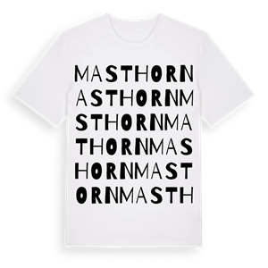Masthorn ordlek t-shirt – ekologisk bomull t-shirt från Pinshirt