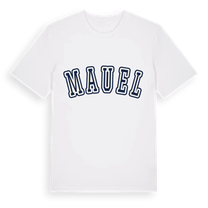 Mauel college t-shirt – ekologisk bomull t-shirt från Pinshirt