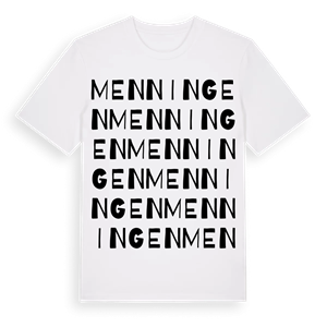 Menningen ordlek t-shirt – ekologisk bomull t-shirt från Pinshirt
