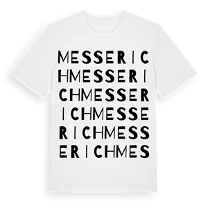 Messerich ordlek t-shirt – ekologisk bomull t-shirt från Pinshirt