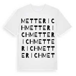 Metterich ordlek t-shirt – ekologisk bomull t-shirt från Pinshirt
