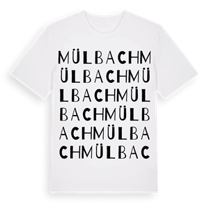 Mülbach ordlek t-shirt – ekologisk bomull t-shirt från Pinshirt
