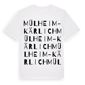 Mülheim-Kärlich ordlek t-shirt – ekologisk bomull t-shirt från Pinshirt