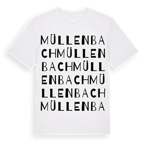 Müllenbach ordlek t-shirt – ekologisk bomull t-shirt från Pinshirt