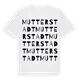 Mutterstadt ordlek t-shirt