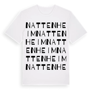 Nattenheim ordlek t-shirt – ekologisk bomull t-shirt från Pinshirt