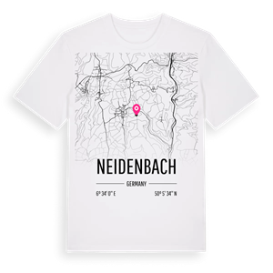 Neidenbach karta t-shirt – ekologisk bomull t-shirt från Pinshirt