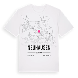Neuhausen karta t-shirt – ekologisk bomull t-shirt från Pinshirt