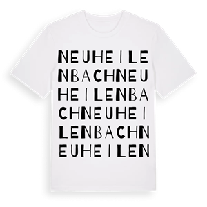 Neuheilenbach ordlek t-shirt – ekologisk bomull t-shirt från Pinshirt