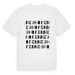 Neuhofen ordlek t-shirt – ekologisk bomull t-shirt från Pinshirt