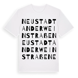 Neustadt an der Weinstraße ordlek t-shirt – ekologisk bomull t-shirt från Pinshirt