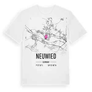 Neuwied karta t-shirt – ekologisk bomull t-shirt från Pinshirt