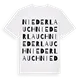Niederlauch ordlek t-shirt