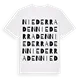 Niederraden ordlek t-shirt